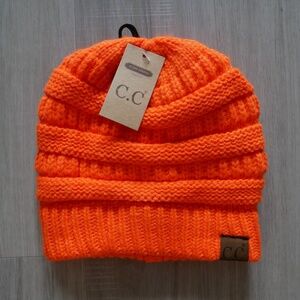 C.C Womens Neon Knit Beanie Hat NWT~